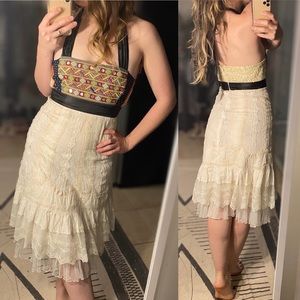 Zehavale Fragmented Reflections Boho Midi Dress